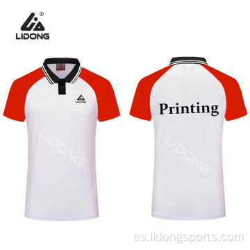 Impresión de diseño de camiseta de polo personalizado